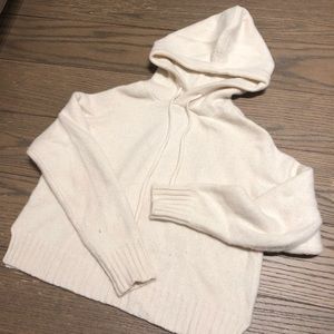 BABATON 100% cashmere crop hoodie